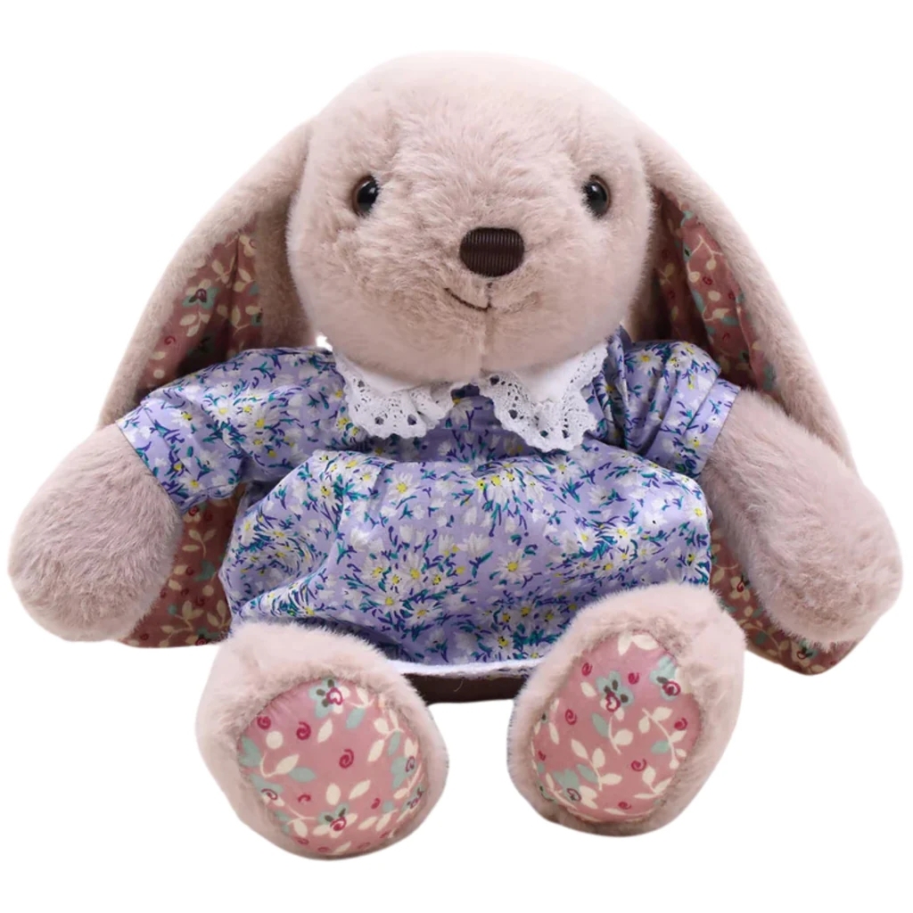 16" Easter Floral Bunny Stuffed Animal Plush Toys
