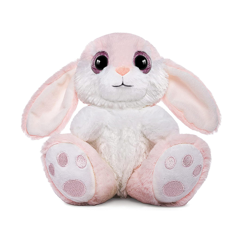 8.5" Easter Plush Bunny Rabbit Stuffed Animals Pink Grey