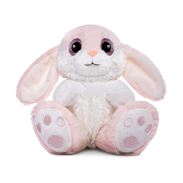 8.5" Easter Plush Bunny Rabbit Stuffed Animals Pink Grey
