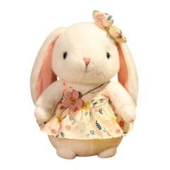 Rabbit Stuffed Animal Plush Easter Rabbit For Birthday Present Kids
