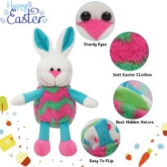 12" Easter Eggs Filled with Bunny Rabbit Stuffed Animals Toy