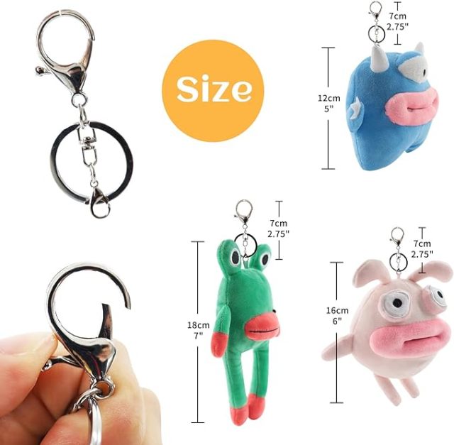 Big Mouth Plush Keychain Plush Pendant