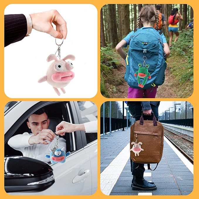 Big Mouth Plush Keychain Plush Pendant