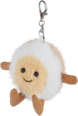 Tea Egg Stuffed Food Soft Keychain for Kids Bag, Purse, Backpack