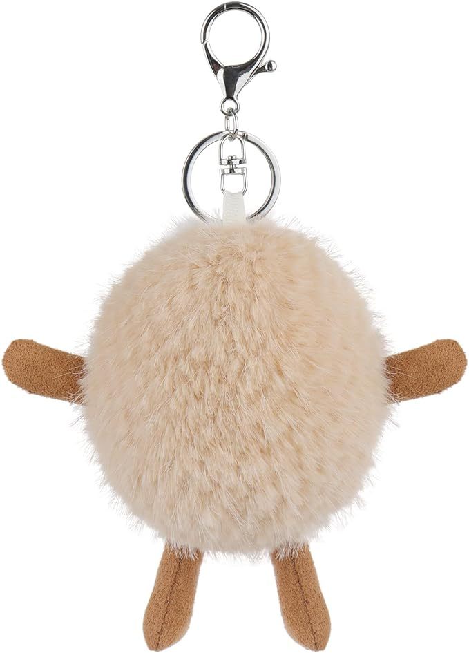 Tea Egg Stuffed Food Soft Keychain for Kids Bag, Purse, Backpack