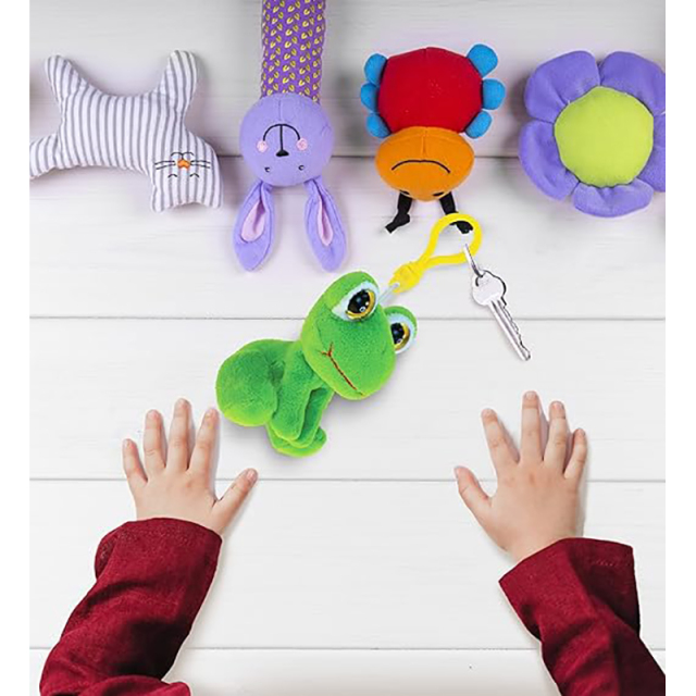 Frog Plush Big Eyes Keychain Stuffed Animal