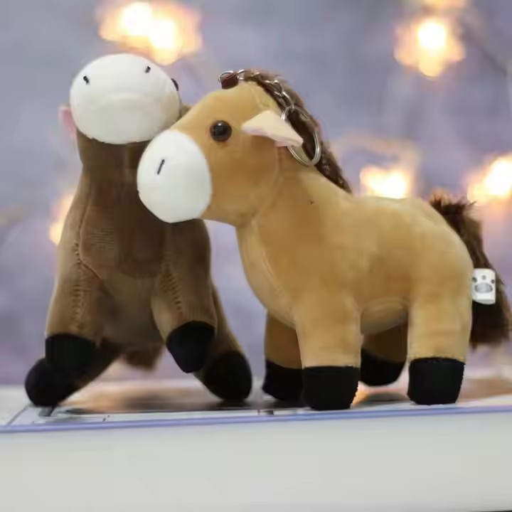 Wholesale Plush Little Horse Stuffed Animal toys Horse Kawaii Plush keychains Toys