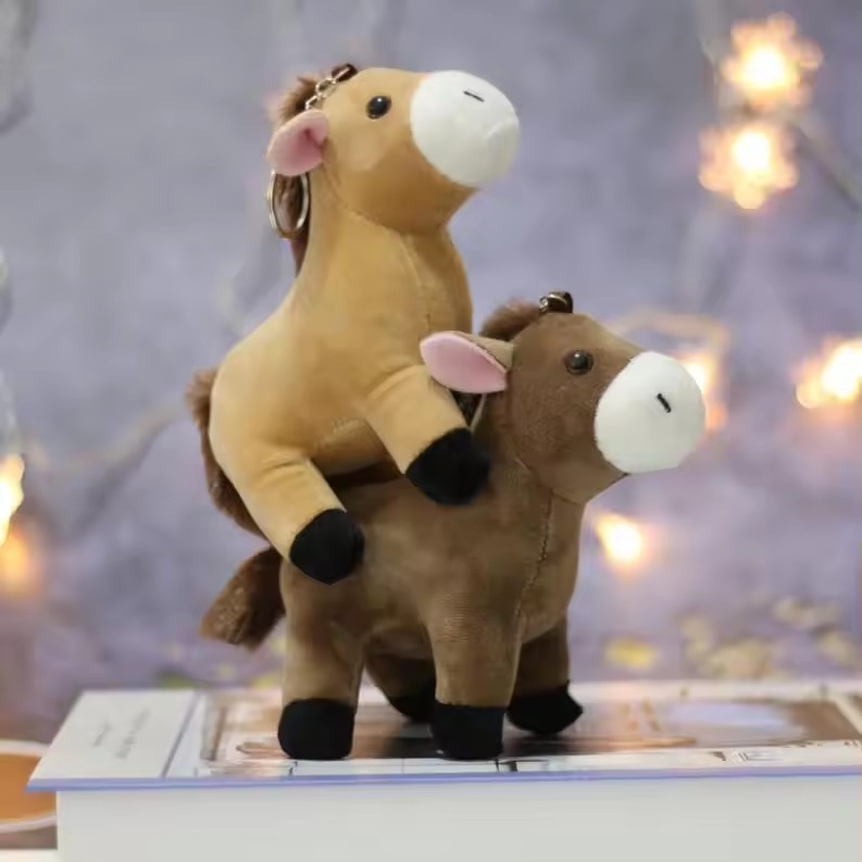 Wholesale Plush Little Horse Stuffed Animal toys Horse Kawaii Plush keychains Toys