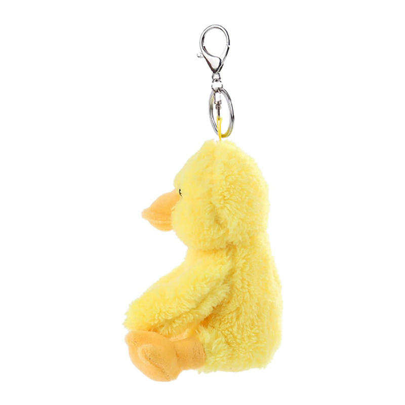 Yellow Duck Stuffed Animal Soft Plush Keychain for Kids Bag, Purse, Backpack, Handbag (6 Inches)