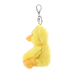 Yellow Duck Stuffed Animal Soft Plush Keychain for Kids Bag, Purse, Backpack, Handbag (6 Inches)