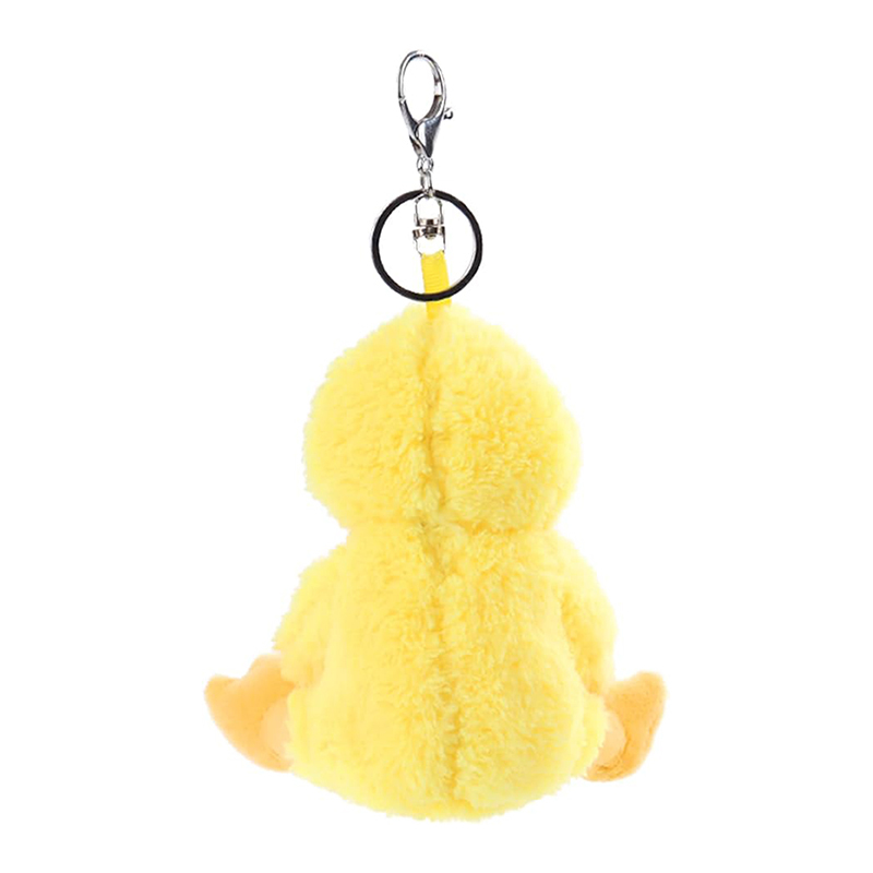 Yellow Duck Stuffed Animal Soft Plush Keychain for Kids Bag, Purse, Backpack, Handbag (6 Inches)