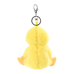 Yellow Duck Stuffed Animal Soft Plush Keychain for Kids Bag, Purse, Backpack, Handbag (6 Inches)