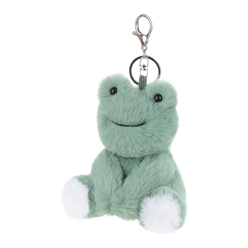 12 cm Key Ring Smart Frog Plush Keychain Lucky Charm Gifts Car Key Fob