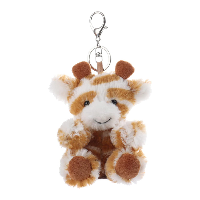 Classic Giraffe Stuffed Animal Soft Plush Keychain for Kids Bag, Purse, Backpack, Handbag (5 Inches)
