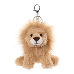 6" Lion Stuffed Animal Soft Plush Keychain for Kids Bag, Purse, Backpack
