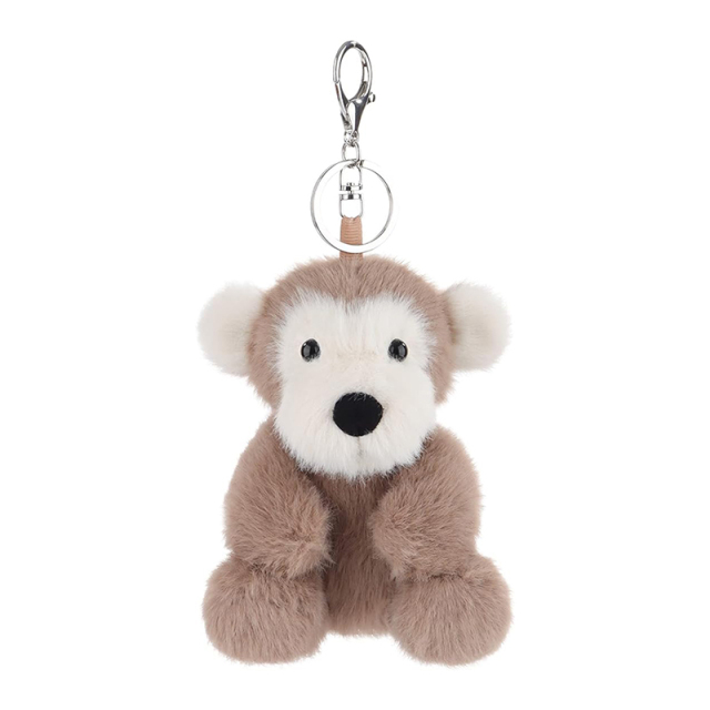 12cm Monkey Keychain Plush Lucky Charm Car Keyring Gift