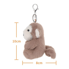 12cm Monkey Keychain Plush Lucky Charm Car Keyring Gift