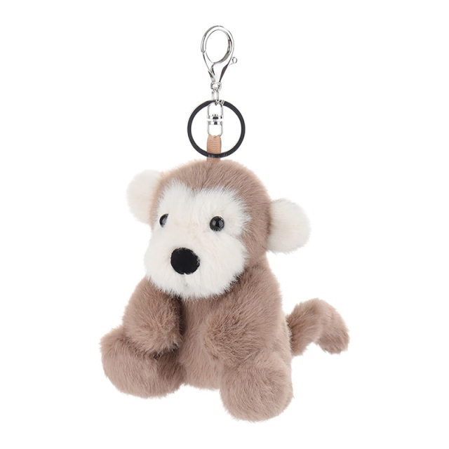 12cm Monkey Keychain Plush Lucky Charm Car Keyring Gift