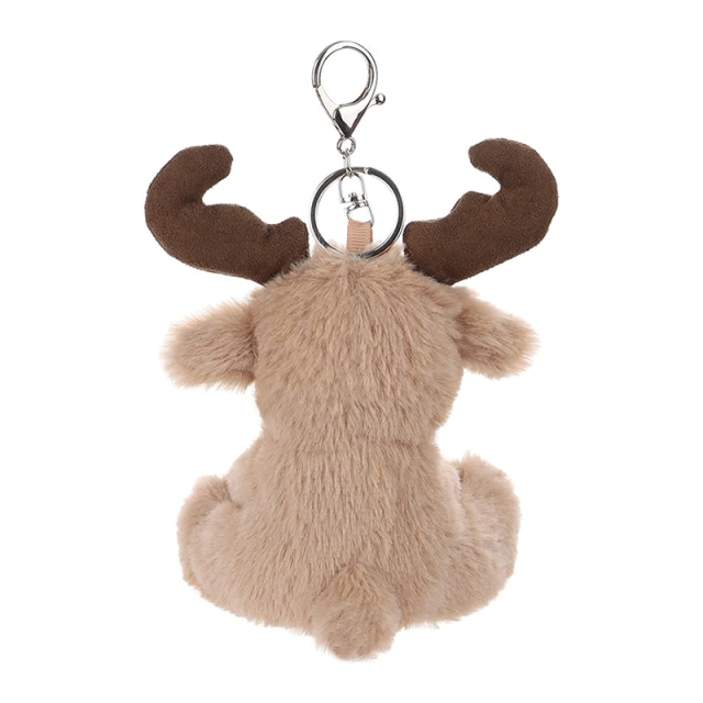 6" Reindeer Stuffed Animal Soft Plush Keychain for Kids Bag, Purse, Backpack