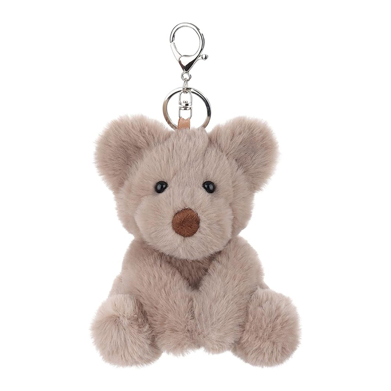 5" Brown Teddy Bear Stuffed Animal Soft Plush Keychain for Kids Bag, Purse, Backpack