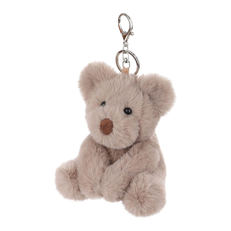 5" Brown Teddy Bear Stuffed Animal Soft Plush Keychain for Kids Bag, Purse, Backpack