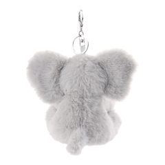 6" Gray Elephant Stuffed Animal Soft Keychain for Kids Bag, Purse, Backpack