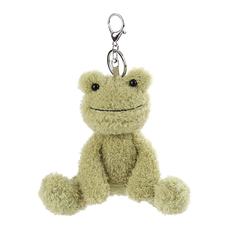Frog Stuffed Animal Soft Keychain for Kids Bag, Purse, Backpack, Handbag (6 Inches)