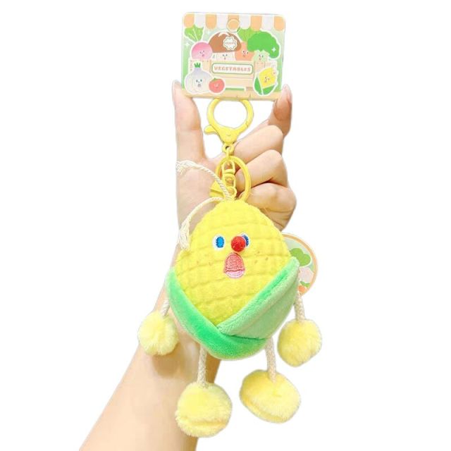Maize Plush Pendant Soft Keychain for Kids Bag, Purse, Backpack