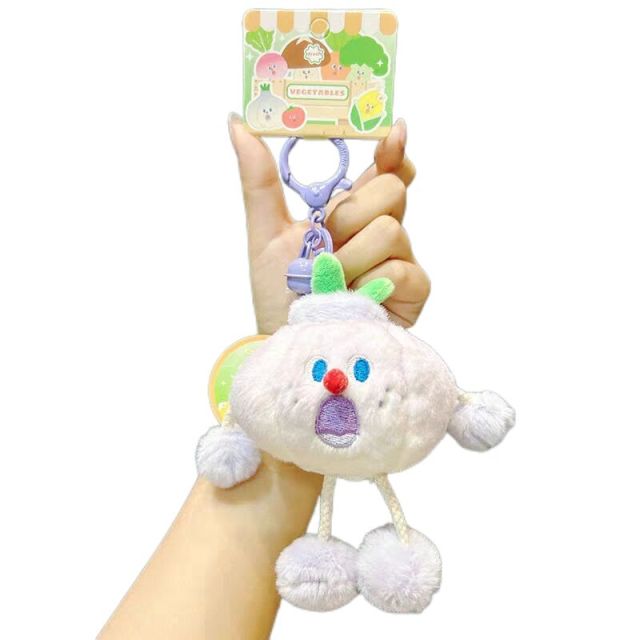 5" Onion Plush Pendant Soft Keychain for Kids Bag, Purse, Backpack