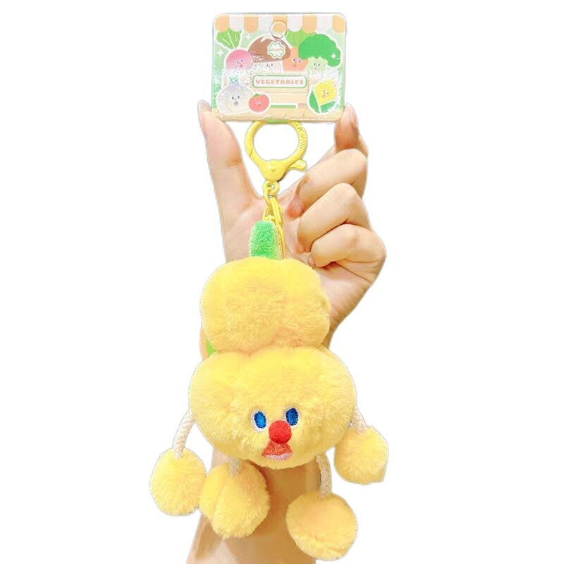 Pumpkin Plush Pendant Soft Keychain for Kids Bag, Purse, Backpack