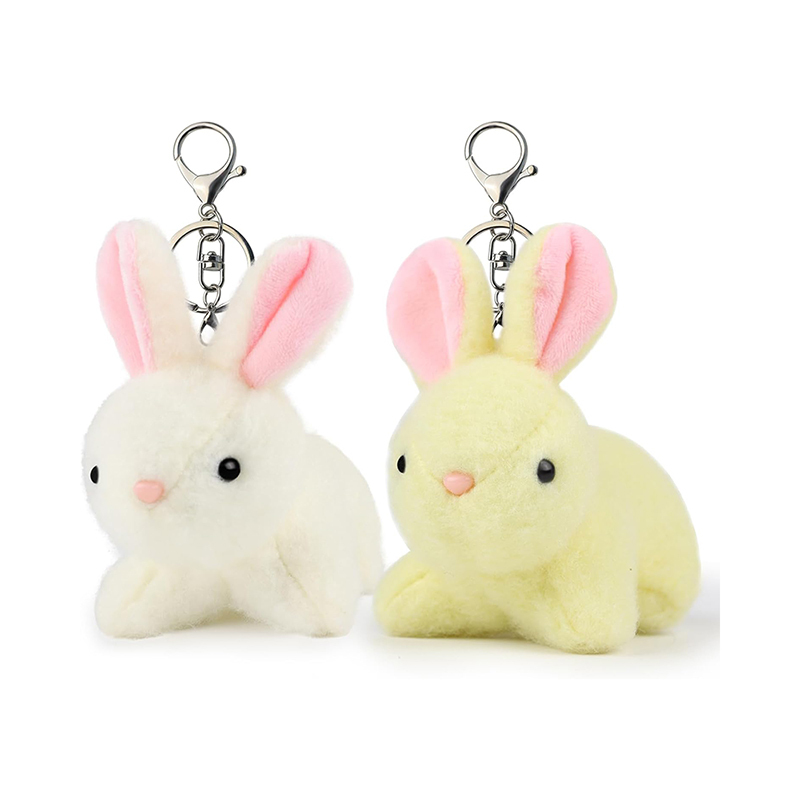 2 pcs Small Stuffed Rabbit Animals 4.8" Cute Bunny Plush Toy