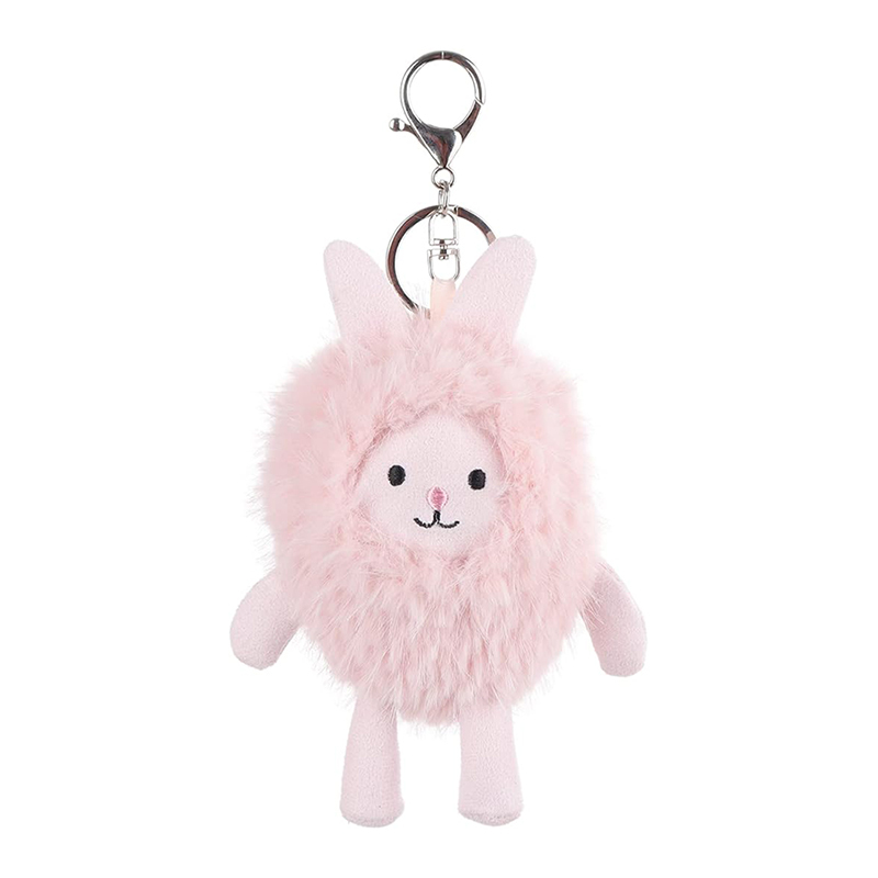 5" Bunny Rabbit Stuffed Animal Soft Keychain for Kids Bag, Purse, Backpack