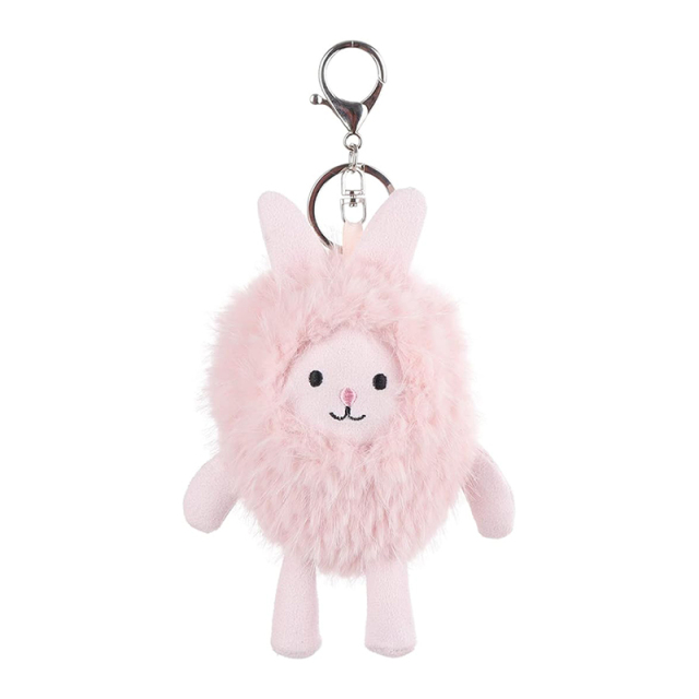 5" Bunny Rabbit Stuffed Animal Soft Keychain for Kids Bag, Purse, Backpack