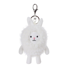 5" Bunny Rabbit Stuffed Animal Soft Keychain for Kids Bag, Purse, Backpack