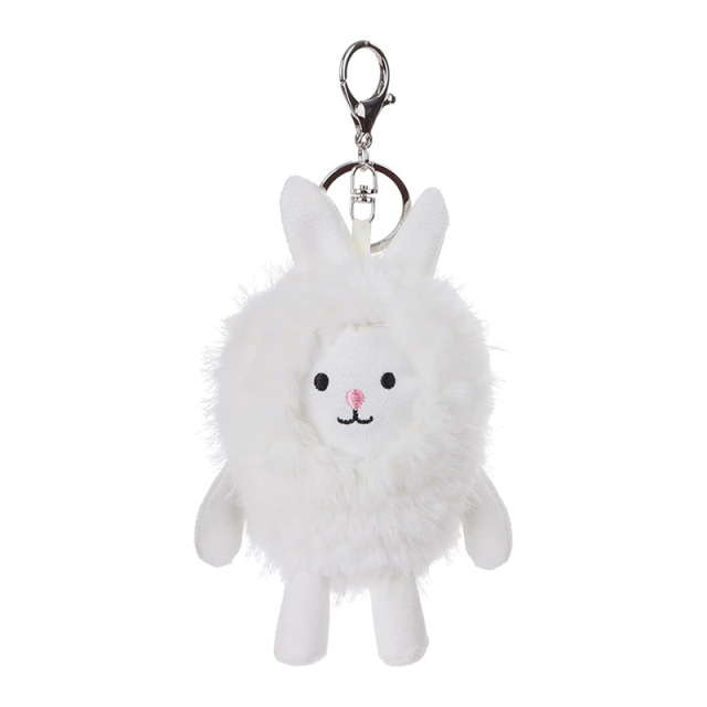 5" Bunny Rabbit Stuffed Animal Soft Keychain for Kids Bag, Purse, Backpack