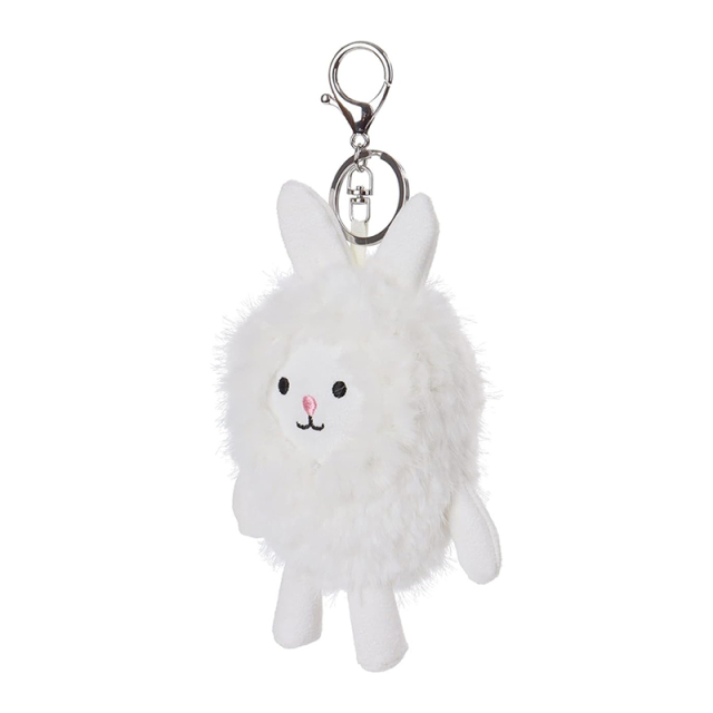 5" Bunny Rabbit Stuffed Animal Soft Keychain for Kids Bag, Purse, Backpack