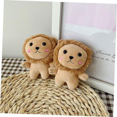 2pcs Little Lion Pendant Stuffed Animals Keychain