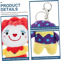 Clown Plush Keychain Clown Figure Cute Animal Toys Stuffed Doll