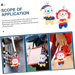 Clown Plush Keychain Clown Figure Cute Animal Toys Stuffed Doll