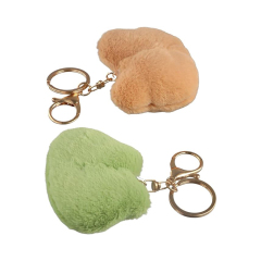 2pcs 2.36in Plush Bear Frog Stuffed Animal Keychain Pendant