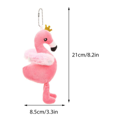 Flamingo Pendant Stuffed Animal Flamingo Keychain Hawaii Party Decoration