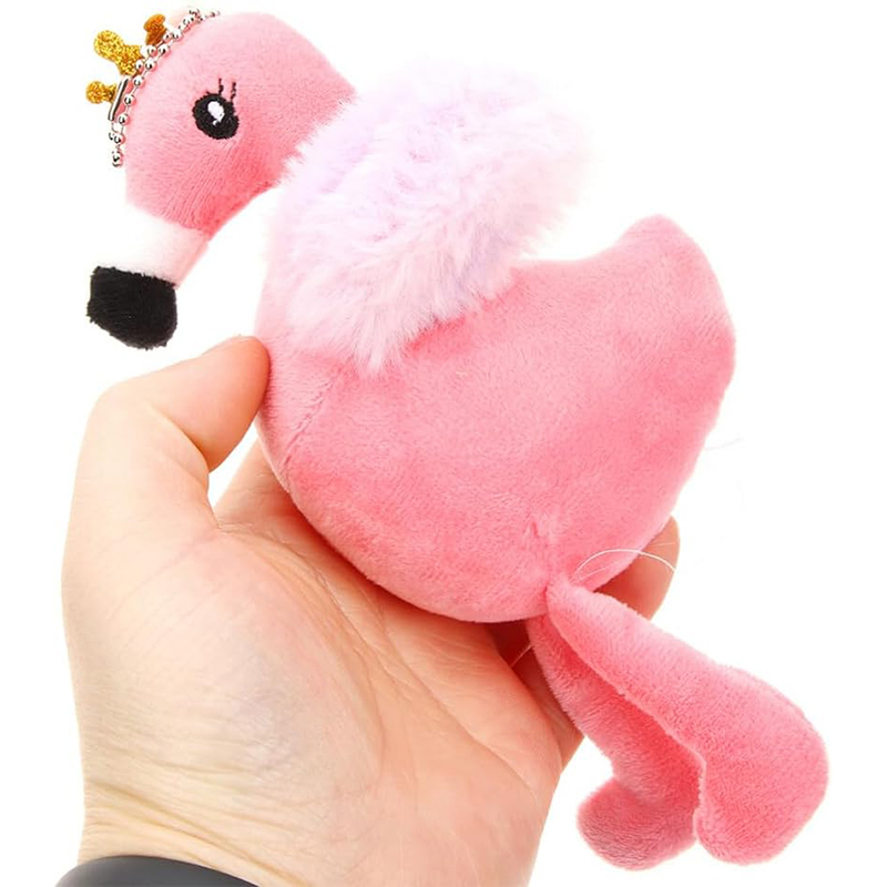 Flamingo Pendant Stuffed Animal Flamingo Keychain Hawaii Party Decoration