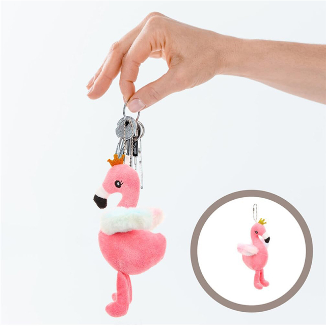 Flamingo Pendant Stuffed Animal Flamingo Keychain Hawaii Party Decoration