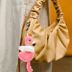 Flamingo Pendant Stuffed Animal Flamingo Keychain Hawaii Party Decoration
