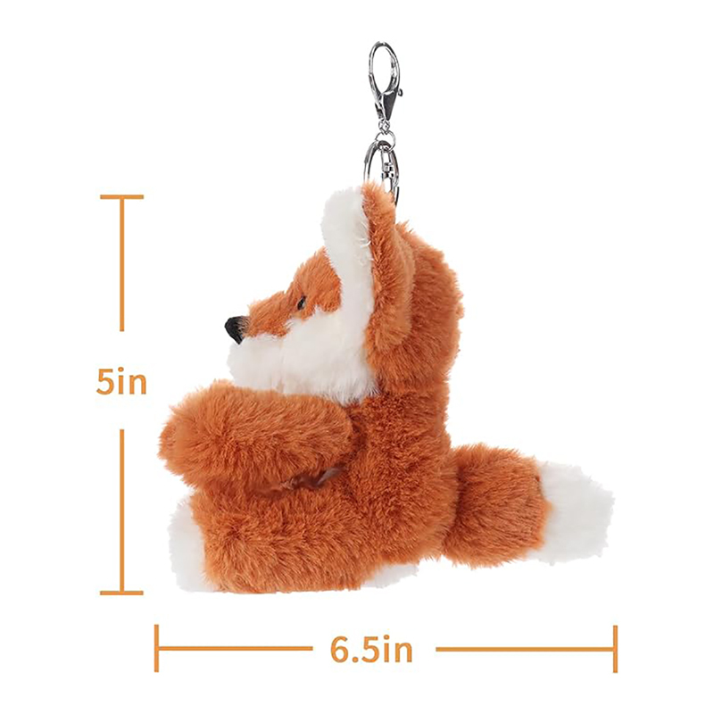 Fox Stuffed Animal Soft Keychain for Kids Bag, Purse, Backpack, Handbag (5 Inches)