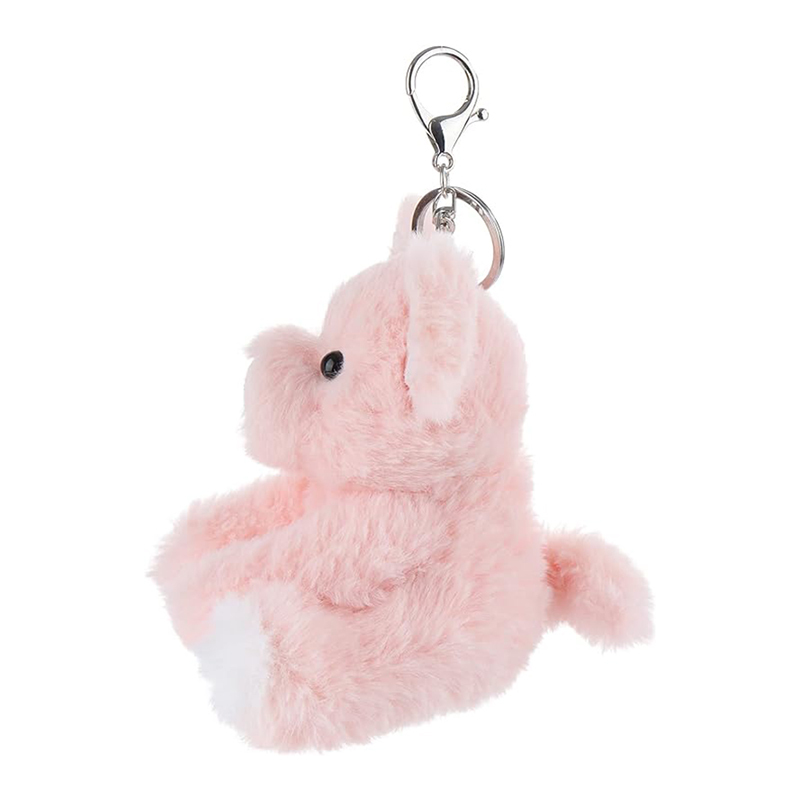 Pink Pig Stuffed Animal Soft Keychain for Kids Bag, Purse, Backpack, Handbag (Pink Pig，5 Inches)