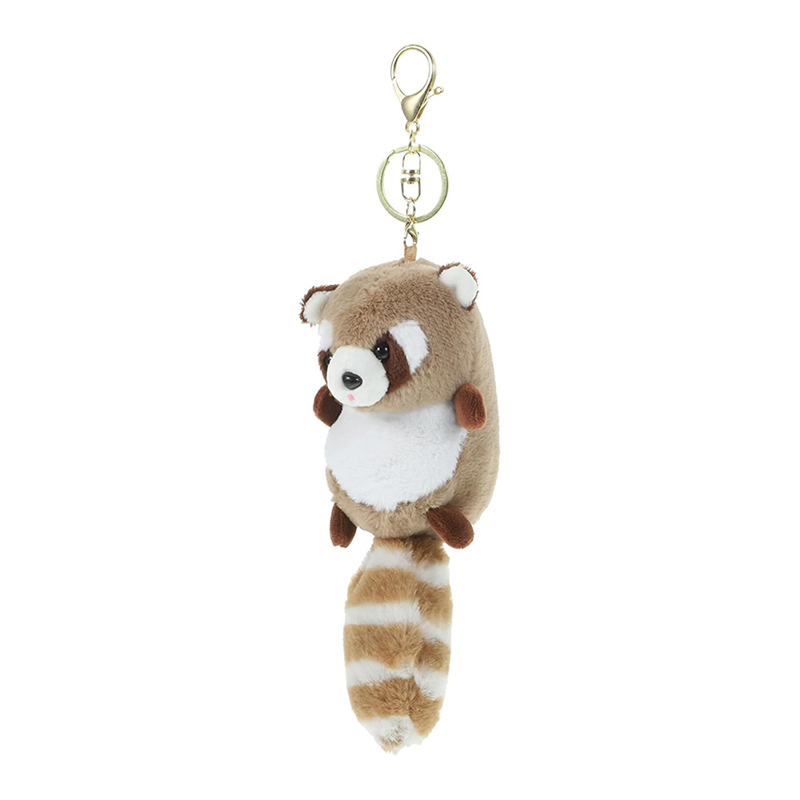 Cute Soft Plush Raccoon Keychain Animal Pendant Toy Jewelry for Bag Purse