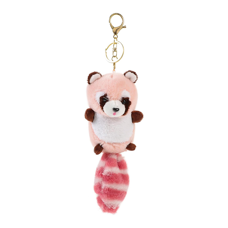 Cute Soft Plush Raccoon Keychain Animal Pendant Toy Jewelry for Bag Purse