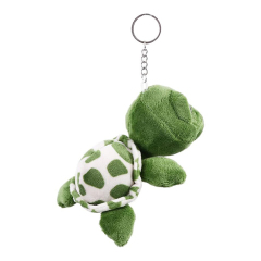 2PCS Cartoon Mini Turtle Shape Plush Keychain Cute Animal Pendant