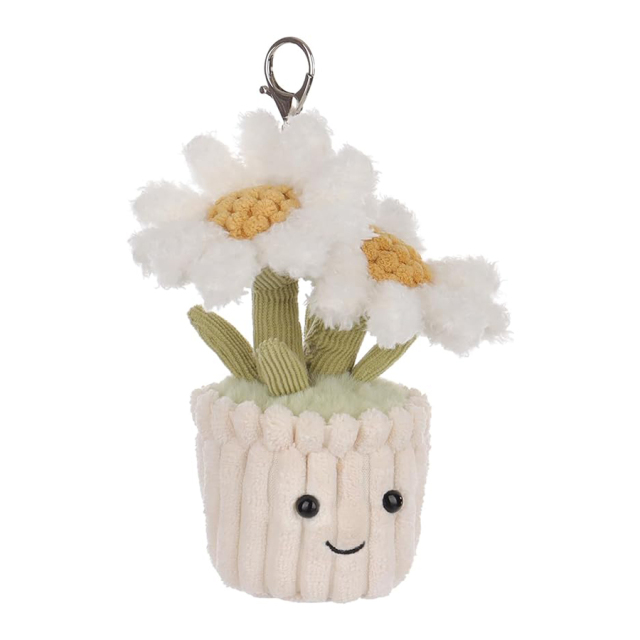 Daisy Cute Keychain, Soft Stuffed Plush Keychain Toys for Kids’ Backpack, Purse, 5.9Inches